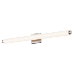 Tubo Satin Nickel LED Bathroom Light by Sonneman Lighting
