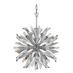 Vida 22-Inch Orb Pendant in Glacial by Fredrick Ramond