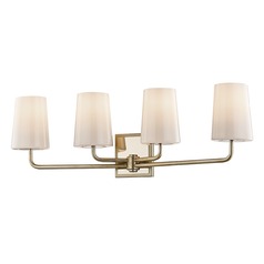 Simone Silver Leaf Polished Nickel Bathroom Light by Troy Lighting