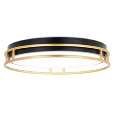 Northgate Matte Black & Satin Gold LED Flush Mount by Vaxcel Lighting