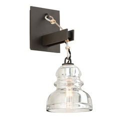 Troy Lighting Menlo Park Textured Iron Sconce