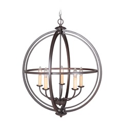 Berkeley 25.50-Inch Espresso Pendant by Craftmade Lighting