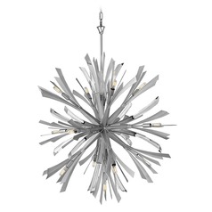 Vida 36-Inch Orb Chandelier in Glacial by Fredrick Ramond
