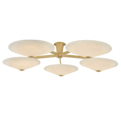 Corbett Lighting Cologne Vintage Brass LED Semi-Flushmount Light