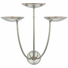 Thomas OBrien Keira Sconce in Nickel by Visual Comfort Signature