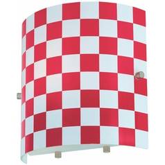 Checker Red Sconce by Lite Source Lighting