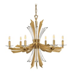 Vida 29.25-Inch Medium Chandelier in Burnished Gold by Fredrick Ramond