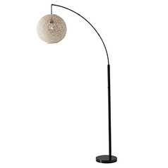 Adesso Home Havana Bronze Arc Lamp with Globe Shade