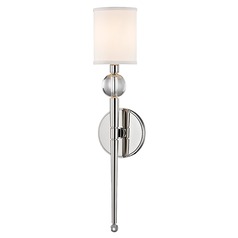 Rockland Wall Sconce in Polished Nickel by Hudson Valley Lighting