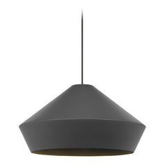 Brummel MonoRail Pendant in Nickel & Gray by Visual Comfort Modern