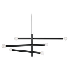 Capital Lighting Zane Matte Black Chandelier