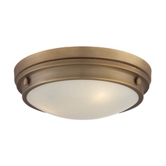 Lucerne Warm Brass Flush Mount by Savoy House