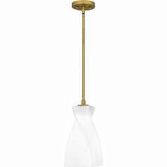 Stetson Mini Pendant in Brushed Gold by Quoizel Lighting