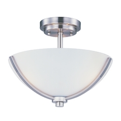 Deven Satin Nickel Semi-Flush Mount by Maxim Lighting