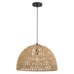 Nassau Matte Black Pendant Light by Vaxcel Lighting
