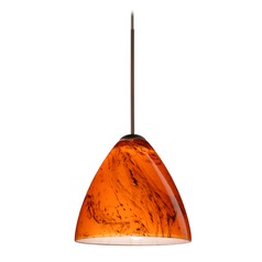 Besa Lighting Mia Bronze LED Mini-Pendant Light