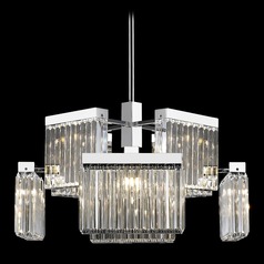 Broadway Polished Nickel Chandelier by Avenue Lighting