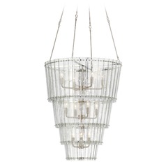 Carrier & Company Cadence Chandelier in Nickel by Visual Comfort Signature