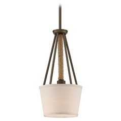 Seneca Mahogany Bronze Mini Pendant by Nuvo Lighting