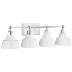 Bramlett Polished Chrome Bathroom Light by Progress Lighting