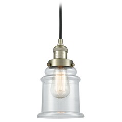 Canton Antique Brass Mini Pendant by Innovations Lighting
