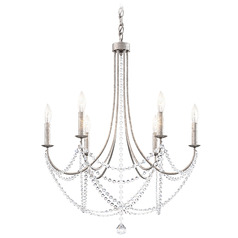 Schonbek Worldwide Lighting Verdana Antique Silver Chandelier