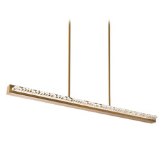 Schonbek Beyond Frozen Aged Brass LED Island Light