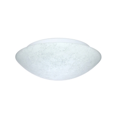 Flushmount Light White Glass by Besa Lighting