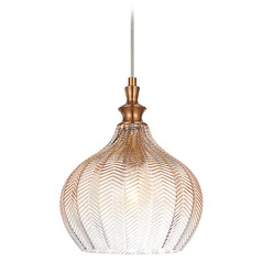 Renity Aged Gold Pendant by Matteo Lighting