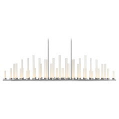 Trinity 48-Inch LED Linear Chandelier in Polished Nickel by Fredrick Ramond