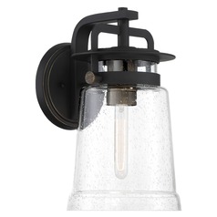 Maribel Heights Sand Coal with Gold Highlights Outdoor Wall Light by Minka Lavery