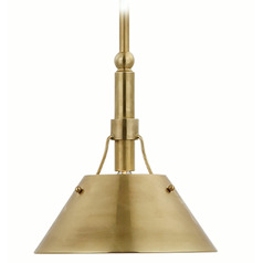 Thomas OBrien Turlington Pendant in Brass by Visual Comfort Signature