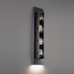 Strata 28-Inch LED Outdoor Wall Light in Black by Schonbek Beyond