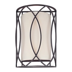 Sausalito 2-Light Wall Sconce in Deep Bronze by Troy Lighting
