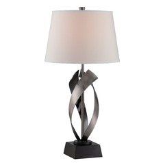 Wayde Gun Metal/Black Table Lamp by Lite Source Lighting
