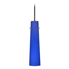 Besa Lighting Camino Bronze Mini-Pendant Light with Cylindrical Shade