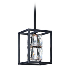 Zephyr 6-Inch Wide LED Pendant in Black by ET2 Lighting