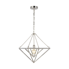 Chapman & Meyers 16-Inch Carat Polished Nickel Pendant by Visual Comfort Studio