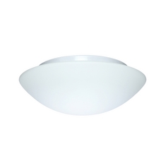 Flushmount Light White Glass by Besa Lighting