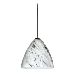 Besa Lighting Mia Bronze LED Mini-Pendant Light