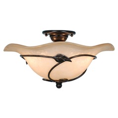 Vine Oil Shale Semi-Flush Mount by Vaxcel Lighting