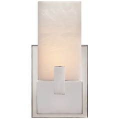 Kelly Wearstler Covet Short Bath Sconce in Nickel by Visual Comfort Signature