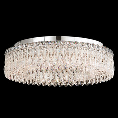 Schonbek Worldwide Lighting Sarella White Flushmount Light