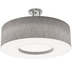 Afx Lighting Montclair Satin Nickel Semi-Flushmount Light