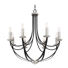 Alana Mystic Black Chandelier by Quoizel Lighting