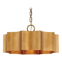 Savoy House Shelby Gold Patina Pendant with Metal Shade