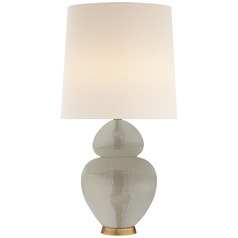 Aerin Michelena Table Lamp in Shellish Gray by Visual Comfort Signature