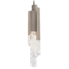 Modern Forms Montage Brushed Nickel LED Mini-Pendant Light with Rectangle Shade