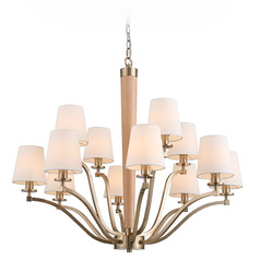 Kalco Lighting Curva Brushed Champagne Gold Chandelier