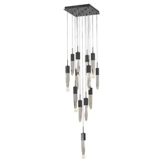 Aspen 13-Light Dark Bronze LED Multi-Light Pendant by Avenue Lighting